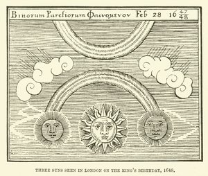 1648年在伦敦国王的生日上看到的三个太阳 作者 英语学校